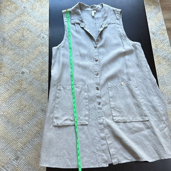 Kleen brand linen tunic vest or dress SZ M-L - Picture 5 of 7